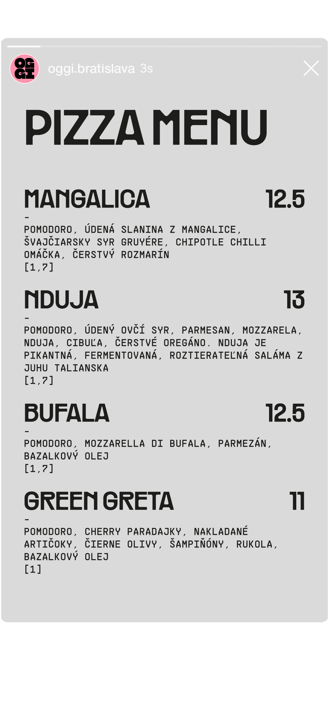 OGGI-Story-Pizza-Menu